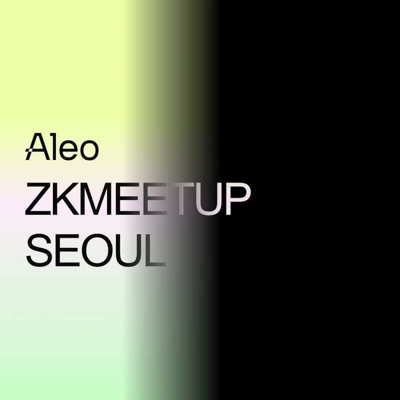 Cover Image for Aleo Seoul zkMeetup