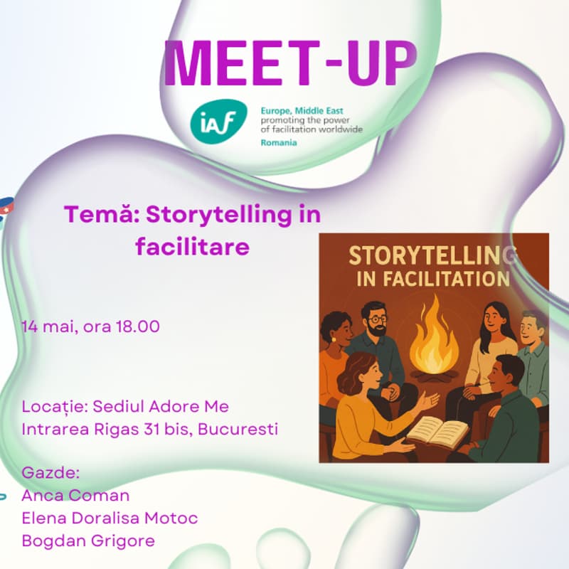 Imagine de copertă pentru Meetup IAF Romania : Storytelling in Facilitare
