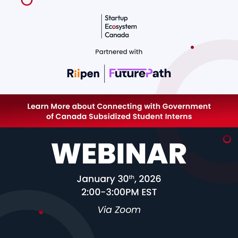 Cover Image for Riipen x Startup Ecosystem Canada Webinar: Connecting with Student Interns