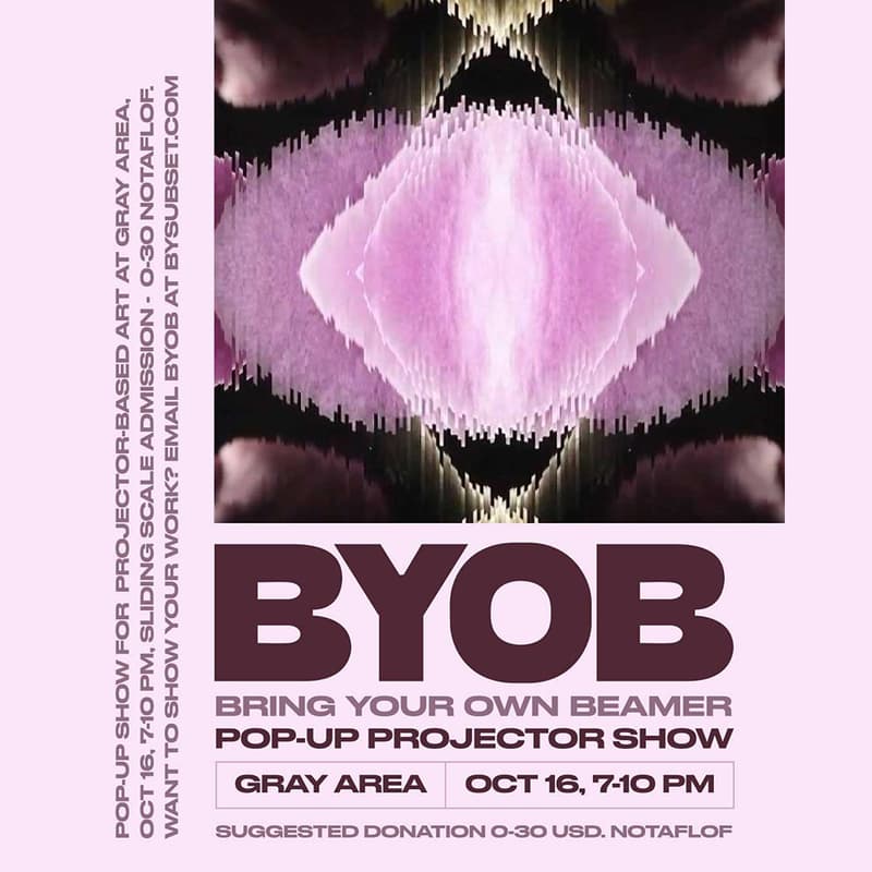 Cover Image for BYOB (Bring Your Own Beamer) Pop-Up Projector Show