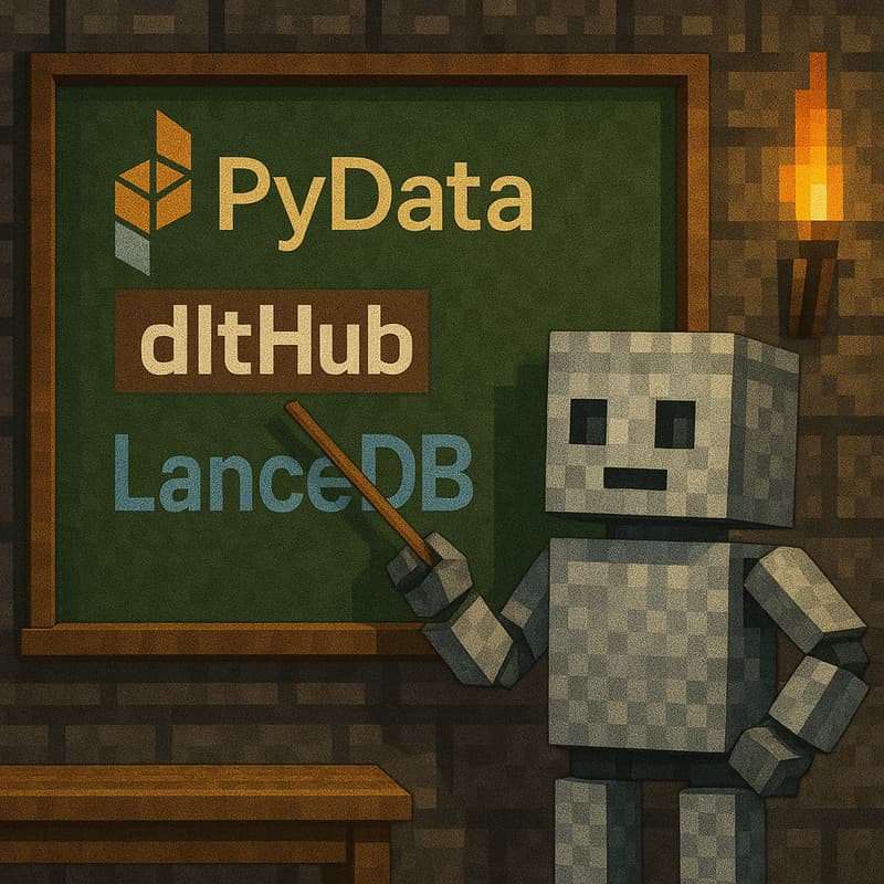 Cover Image for Workshop with dltHub & LanceDB | PyData 2025