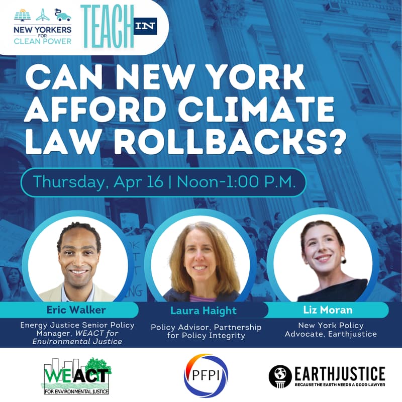 Cover Image for Can NY Afford Climate Law Rollbacks?