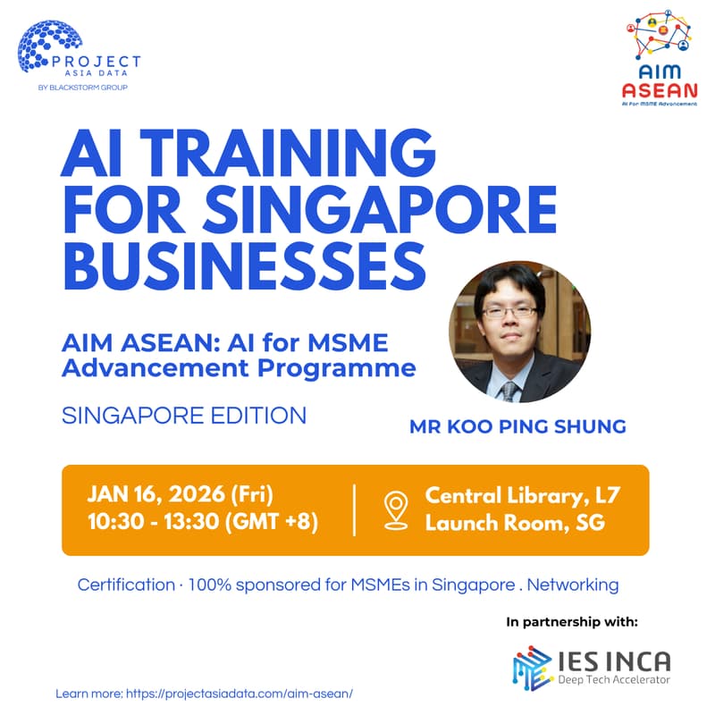 Cover Image for AI Training for Businesses β AIM ASEAN Certification Programme (Full Programme) X IES-INCA