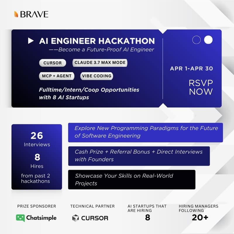 Cover Image for 10x AI Engineer Hackathon