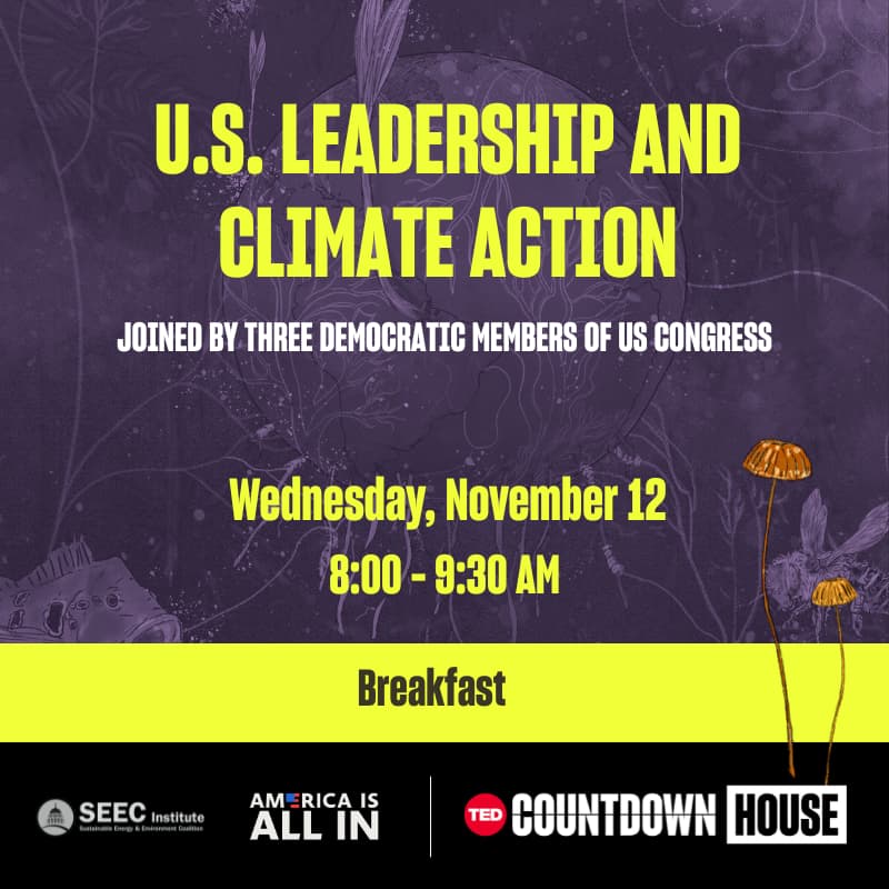 Cover Image for U.S. Leadership and Climate Action — joined by three Democratic Members of US Congress
