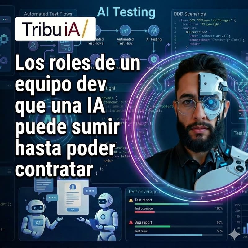 Cover Image for Roles que AI puede asumir en equipos dev hasta poder contratar. Con Jamilton Quintero