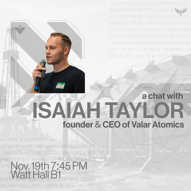 Cover Image for Fireside + Q&A with Isaiah Taylor