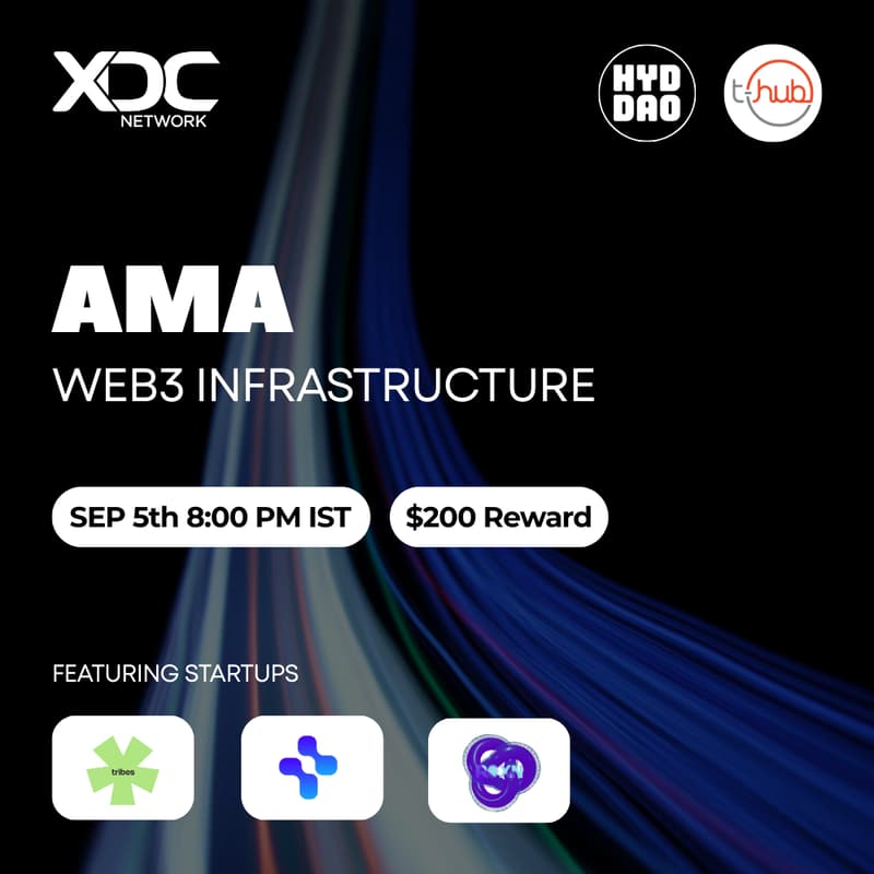 Cover Image for XDC <> T-Hub AMA Session on Web3 Infrastructure