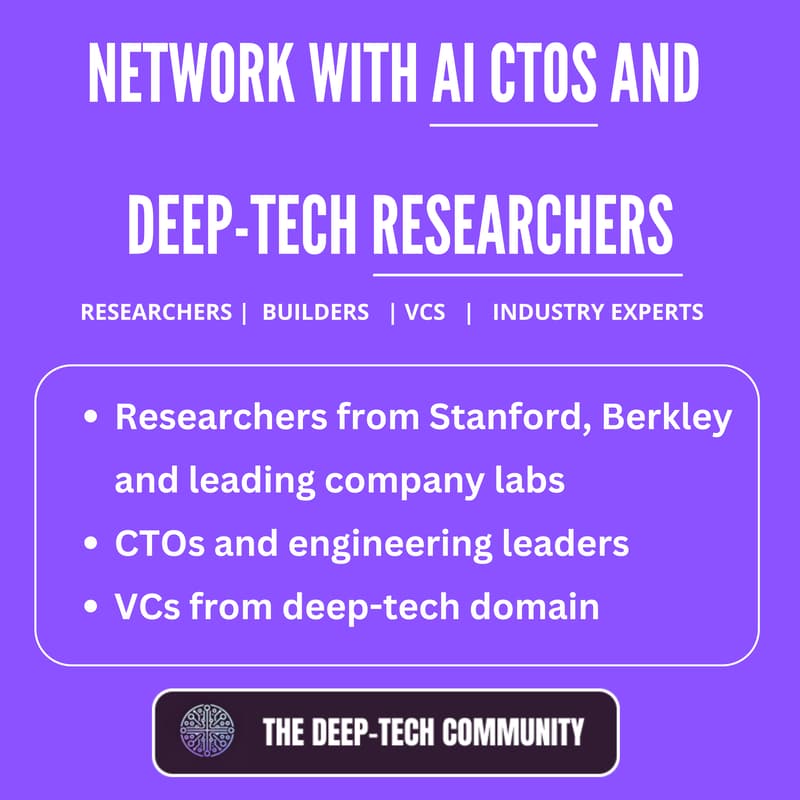 Cover Image for Network with AI CTOs and Deep-tech Researchers