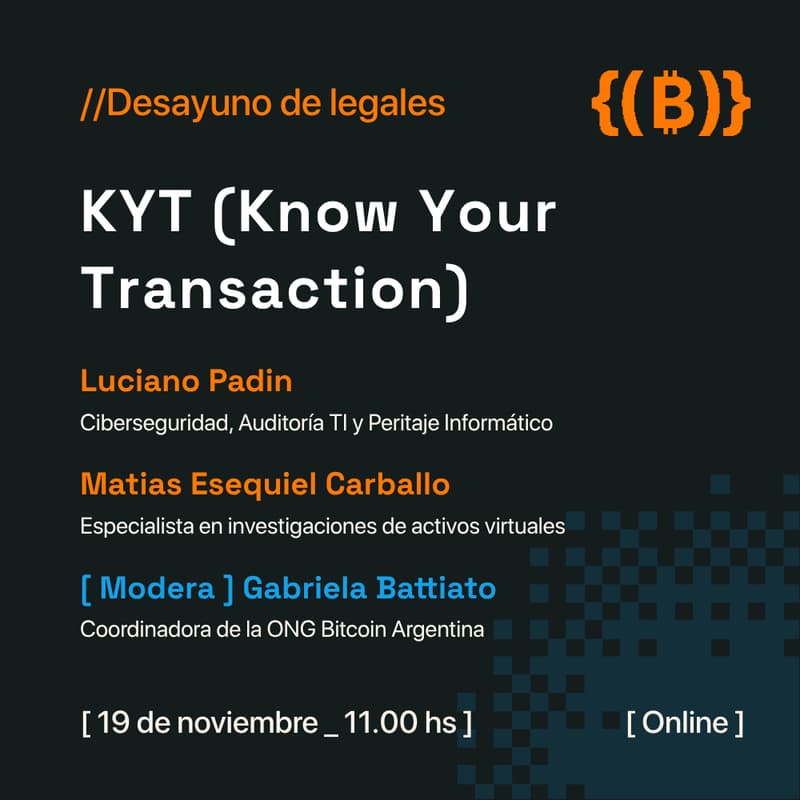 Cover Image for ☕️⚖️ Desayuno de Legales | KYT (Know Your Transaction)