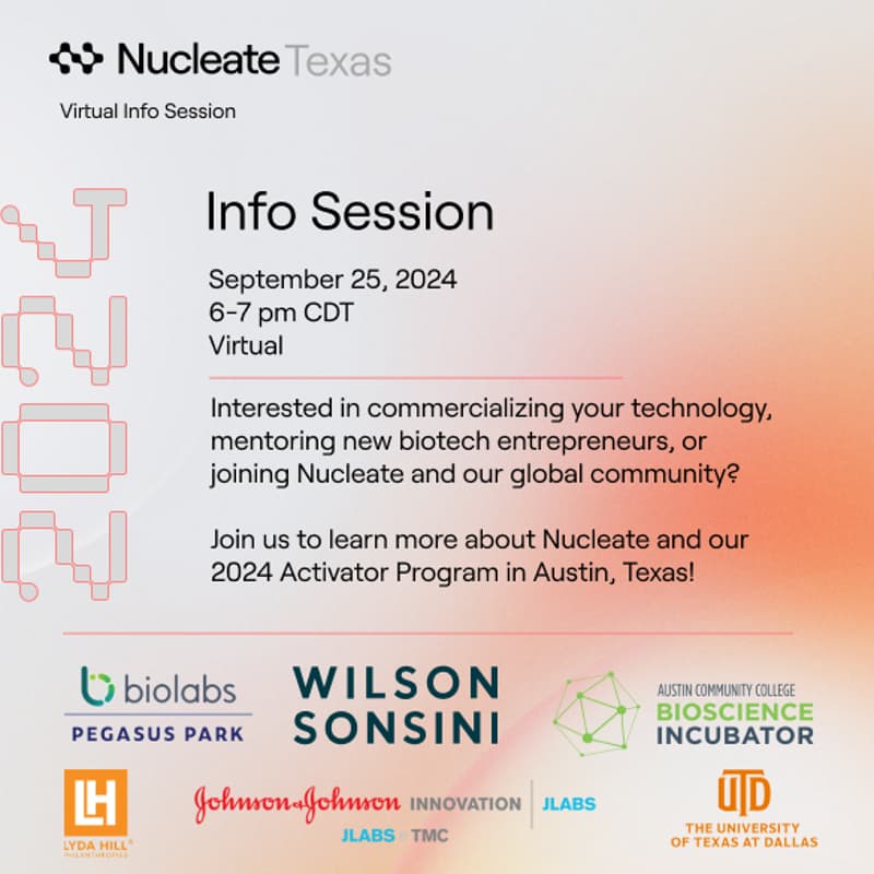 Cover Image for Nucleate Austin: Activator Virtual Info Session