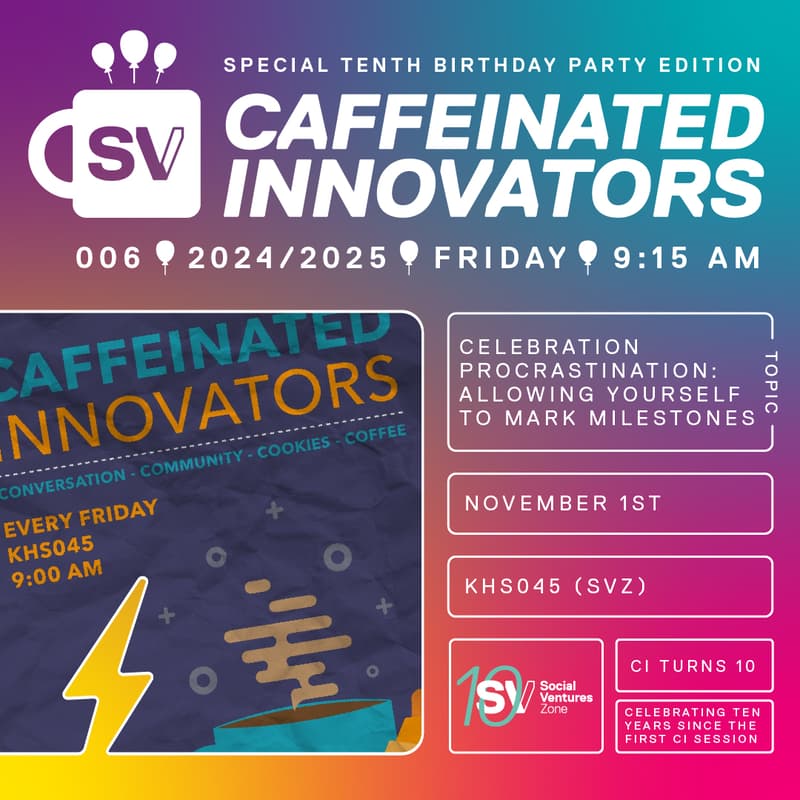 Cover Image for Caffeinated Innovators (& CI 10th B-Day Party!)