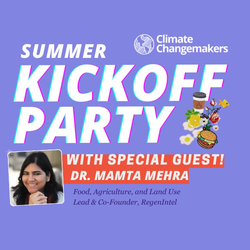 Cover Image for Kickoff Party: Reducing Food Waste with Expert Guest Dr. Mamta Mehra