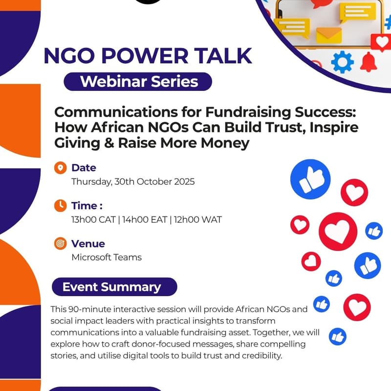 Cover Image for Communications for Fundraising Success: How African NGOs Can Build Trust, Inspire Giving & Raise More Money