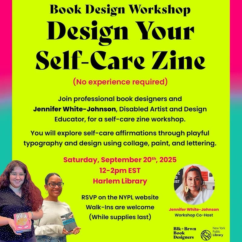Cover Image for 📖 Book Design Workshop: Self-Care Zine (NYC)