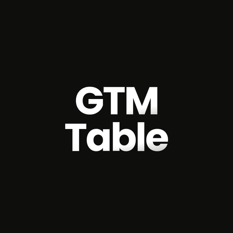 Cover Image for GTM Table