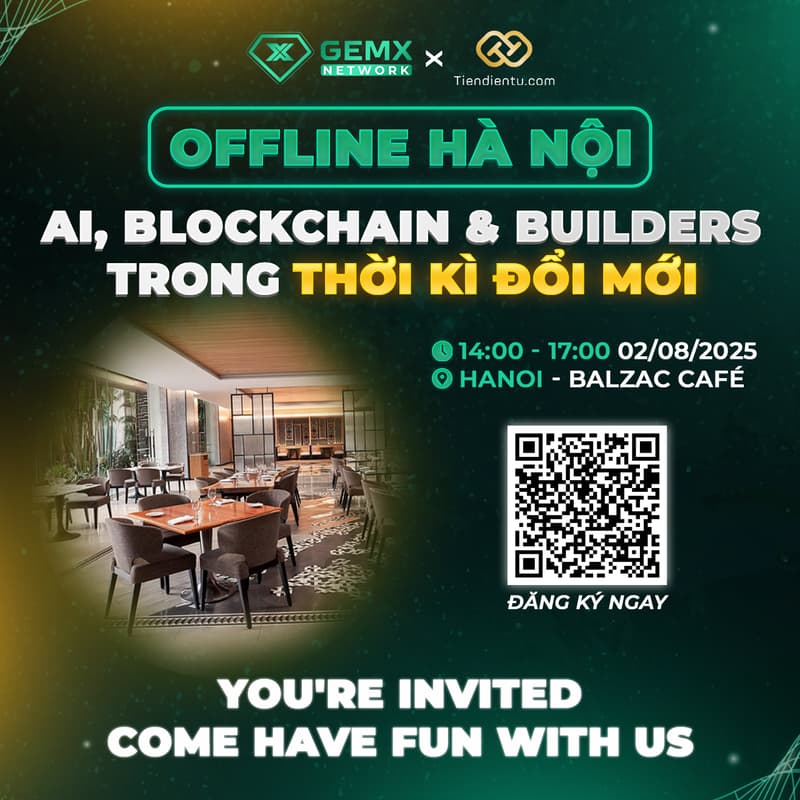 Cover Image for OFFLINE HÀ NỘI: AI, Blockchain & Builders Trong Thời Kì Đổi Mới