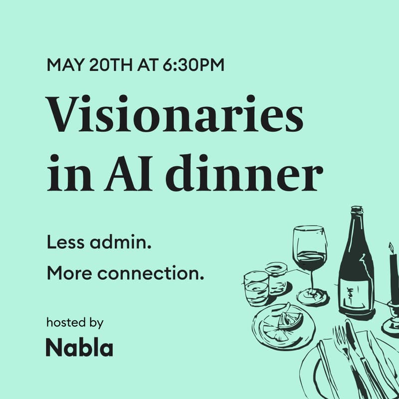 Cover Image for Visionaries in AI Dinner