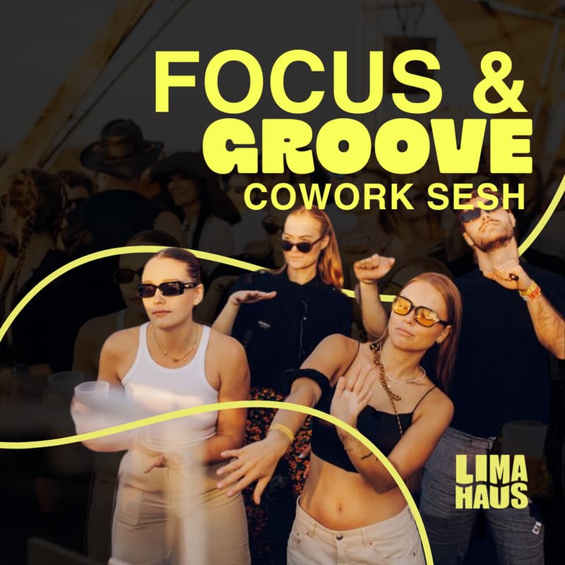 Cover Image for 🎵“Focus & Groove” Coworking Day with Live DJ + Rooftop drinks (Members & Guests)