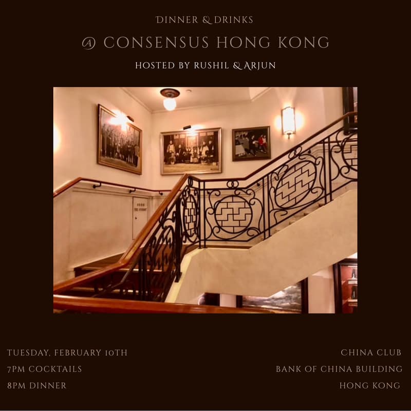 Cover Image for dinner & drinks @ consensus hk