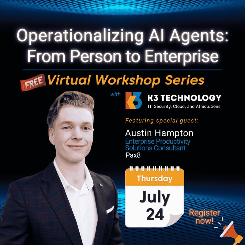 Cover Image for Virtual Workshop - Operationalizing AI Agents: From Person to Enterprise