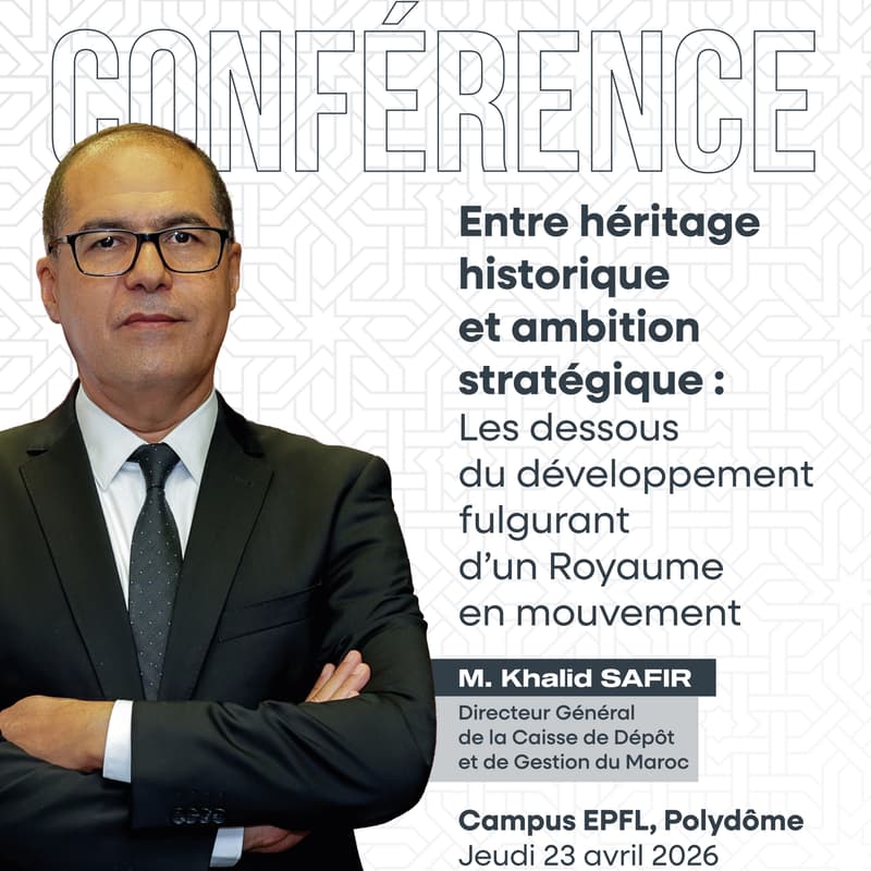 Image de couverture pour Conférence avec Monsieur Khalid Safir, Directeur Général de la CDG.