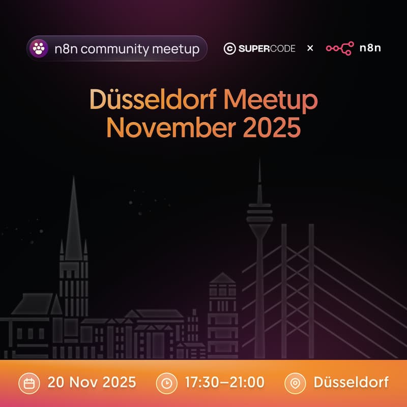 Cover Image for n8n Meetup Düsseldorf hosted by SuperCode