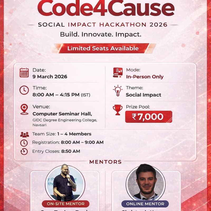 Cover Image for Code4Cause: Social Impact Hackathon