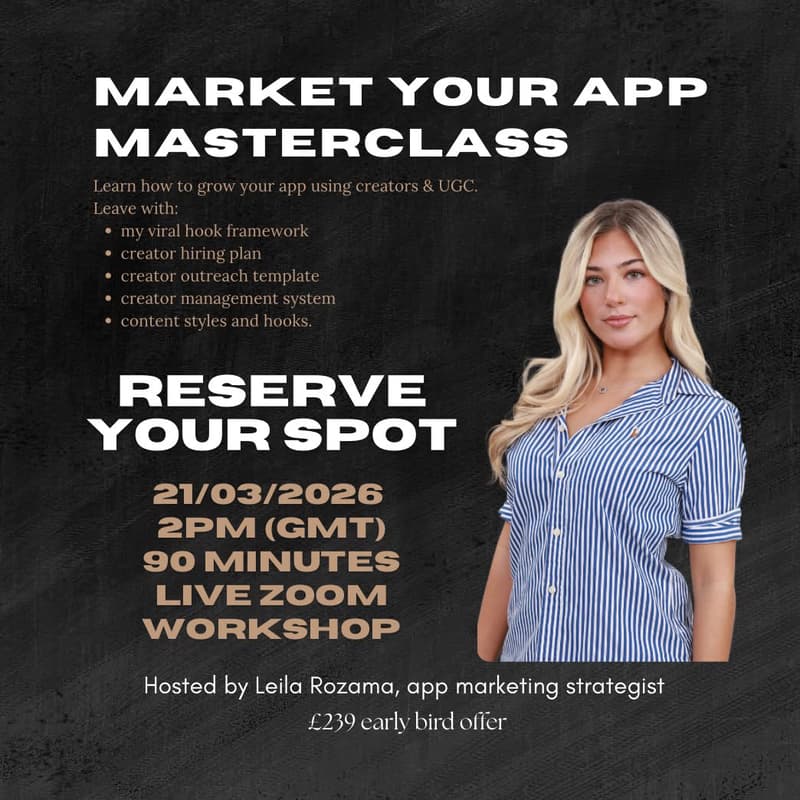 Cover Image for Market Your App Masterclass