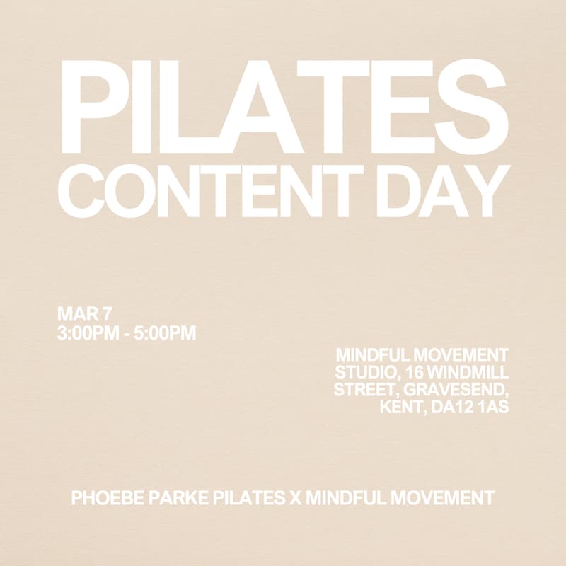 Cover Image for Pilates Content Day at Mindful Movement Studio, Gravesend