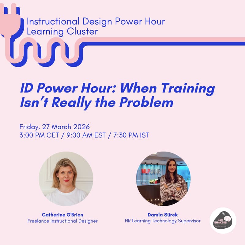 Cover Image for ID Power Hour: When Training Isn’t Really the Problem