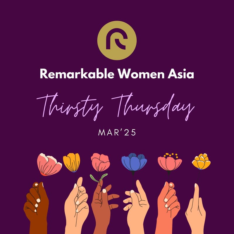 Cover Image for #12 Fortnight Remarkable Women Thirsty Thursday and informal "Office Hours"