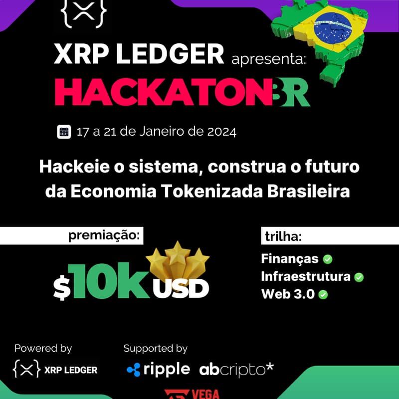 Cover Image for XRP Ledger Brasil Hackathon [17/Jan]
