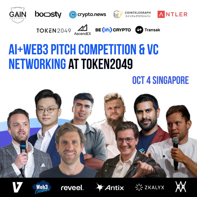 Cover Image for $44,000 AI + Web3 Competition & VC networking by Ga^3in Ventures х Boosty Labs in Singapore