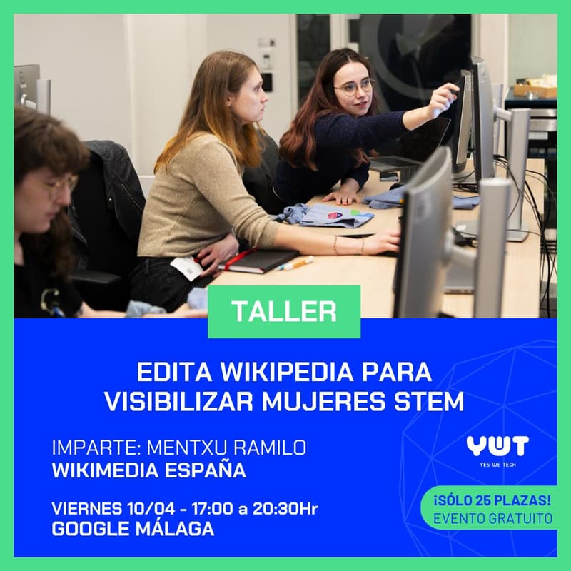 Cover Image for Taller YWT: Edita Wikipedia para visibilizar mujeres STEM