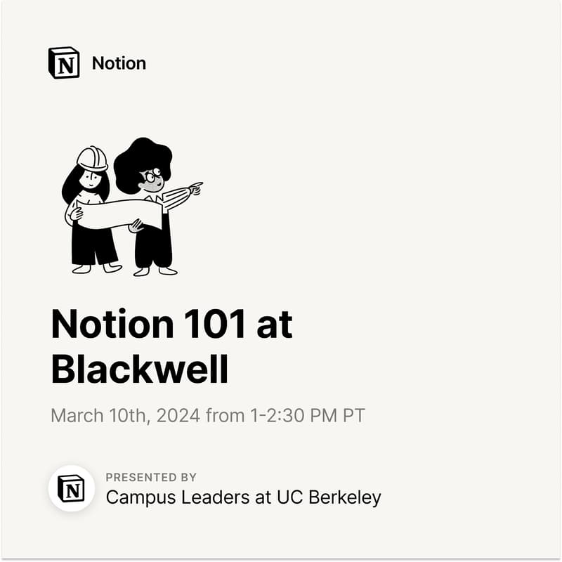 Cover Image for Notion 101 at Blackwell