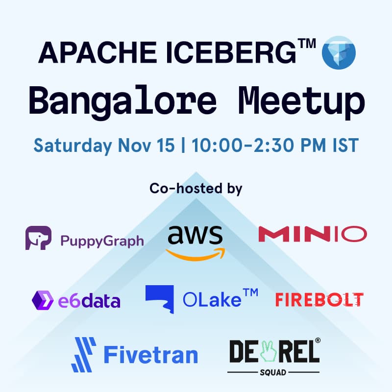 Cover Image for Apache Iceberg™ Meetup Bangalore