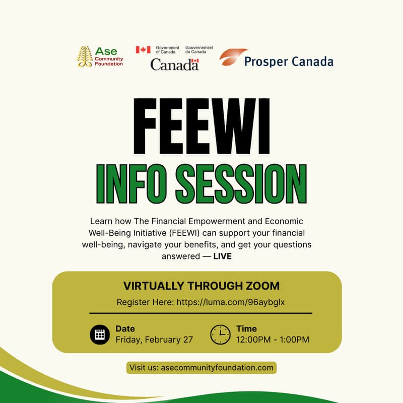 Cover Image for Financial Empowerment and Economic Well-Being Initiative (FEEWI) INFO SESSION