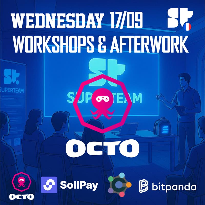 Cover Image for Workshops & Afterwork: Quel est le futur du web3 gaming sur Solana? par Robin de Octo Gaming