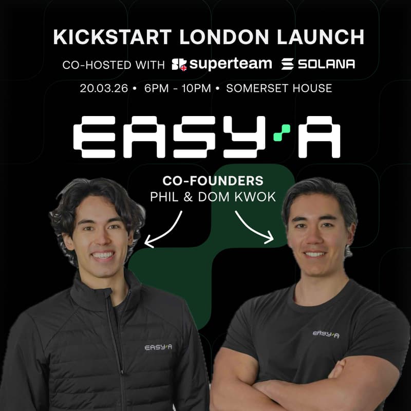 Cover Image for EasyA Kickstart Accelerator Launch - London
