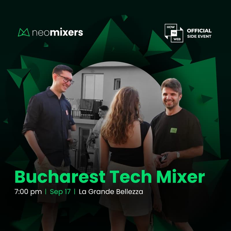 Cover Image for Bucharest Tech Mixer | Pre-Party How to Web @ La Grande Bellezza | September, 17