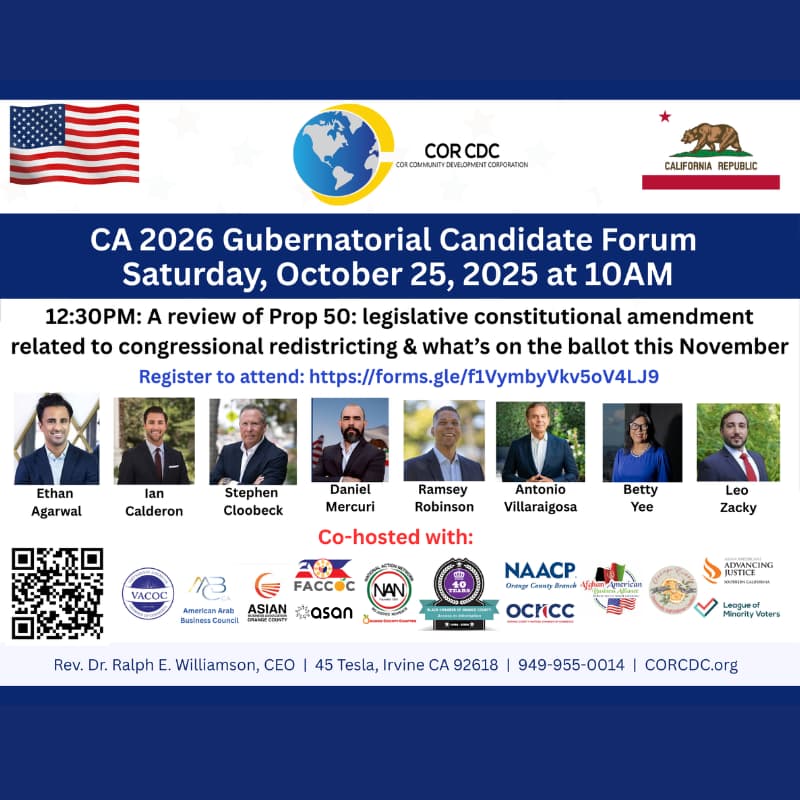 Cover Image for CA 2026 Gubernatorial Candidate Forum