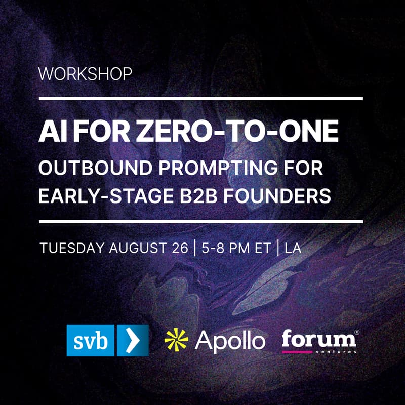 Cover Image for AI from Zero to One: Outbound Prompting for Early-Stage B2B Founders