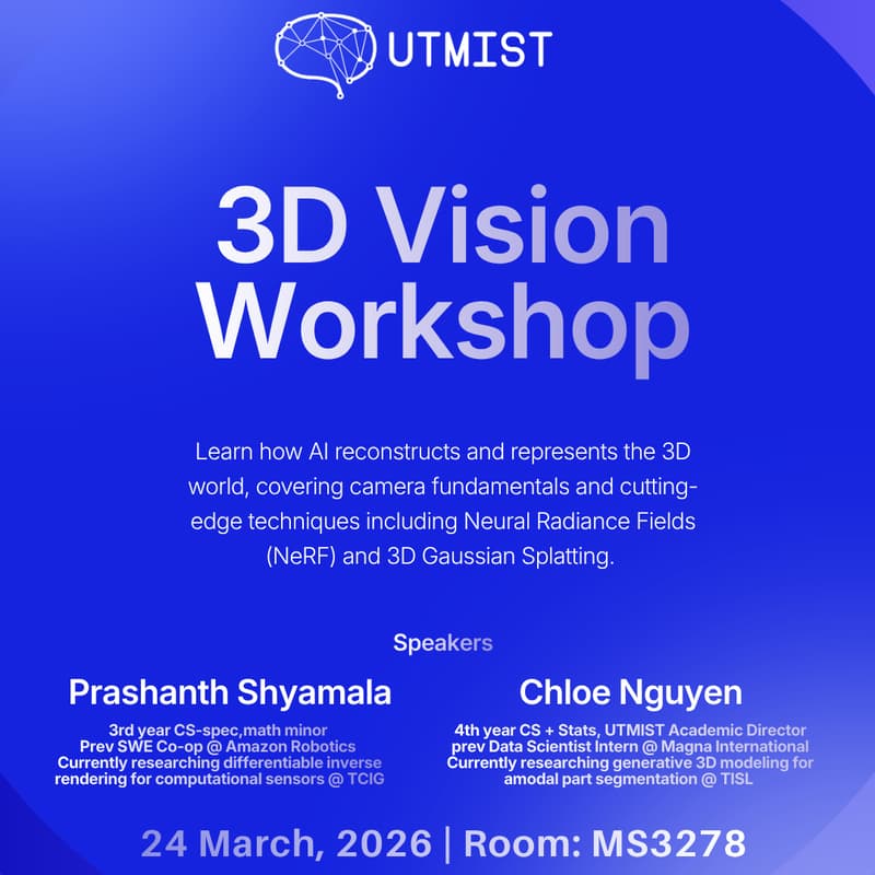 Cover Image for Intro to 3D Vision Workshop