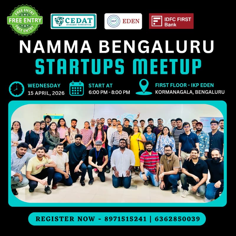 Cover Image for Namma Bengaluru Startups Meetup