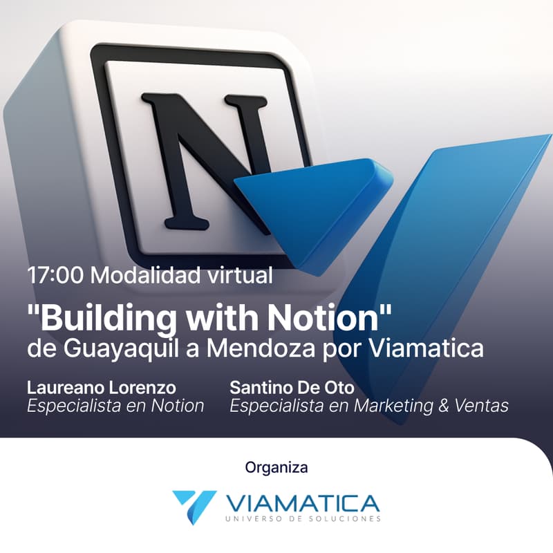 Cover Image for "Building with Notion" de Guayaquil a Mendoza por Viamatica