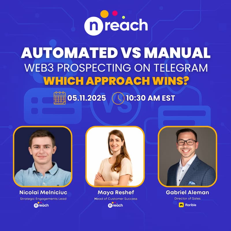 Cover Image for nReach Web3 Prospecting Playbook: Automated vs Manual on Telegram