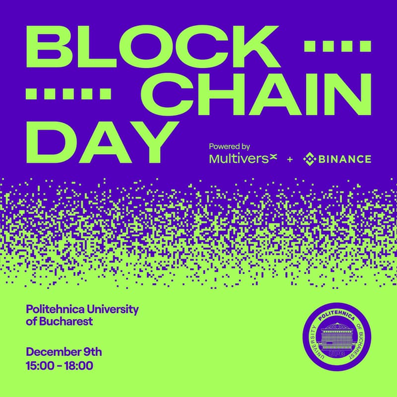 Cover Image for Blockchain Day @ UPB | Powered by MultiversX & Binance