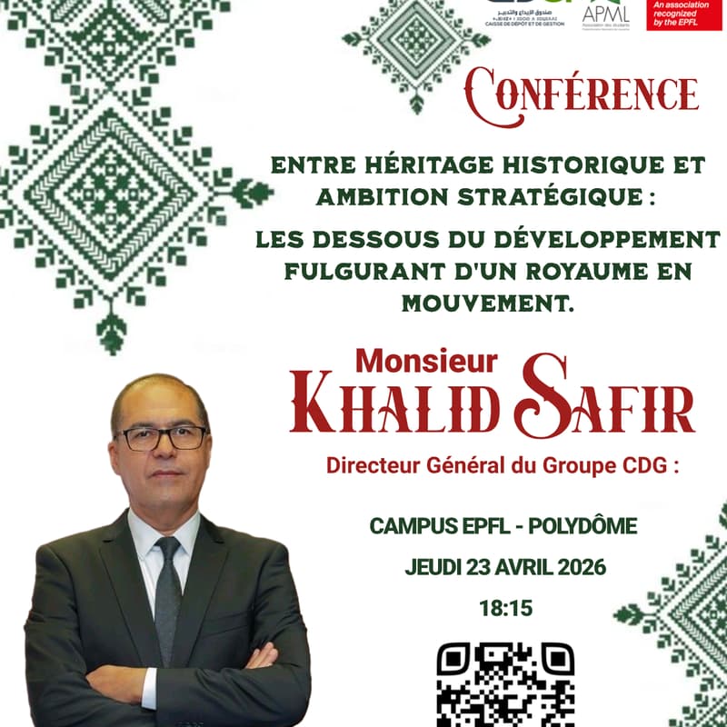Cover Image for Conférence avec Monsieur Khalid Safir, Directeur Général de la CDG.
