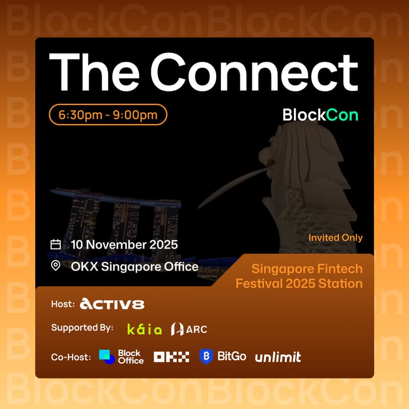 Cover Image for BlockCon – The Connect @ Singapore FinTech Festival Station